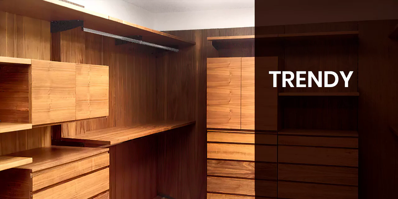 Acceso closets modulares de la línea Trendy